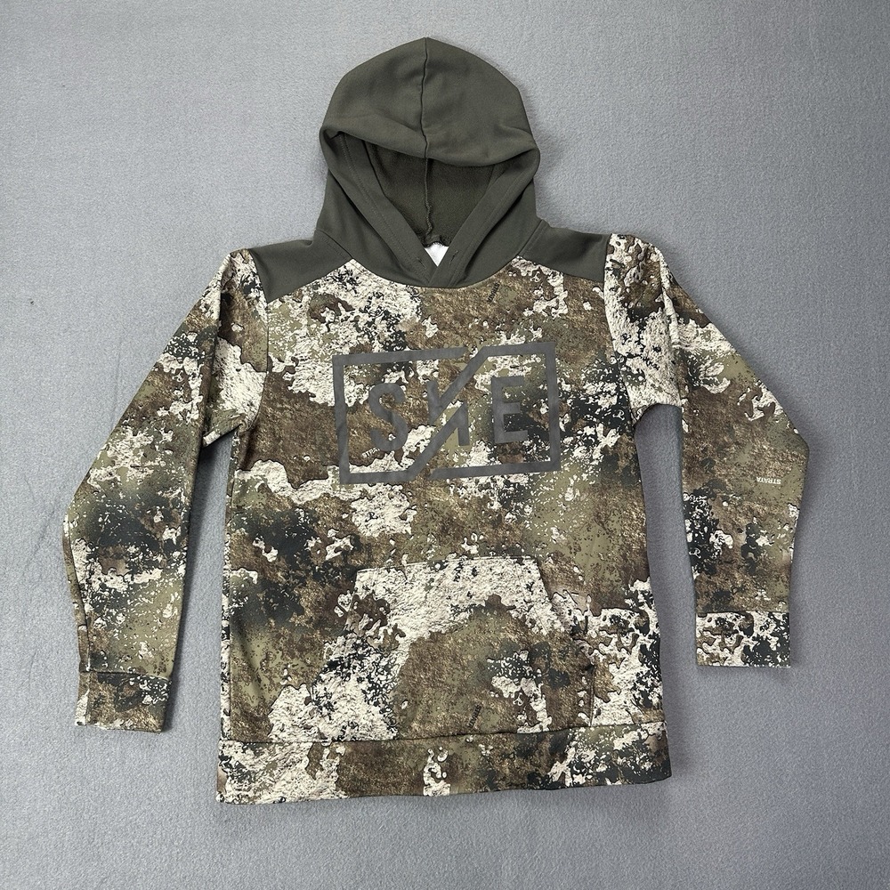 Strata‎ Hoodie Camouflage Small Pullover Sweater Hunting Sleeve Lined